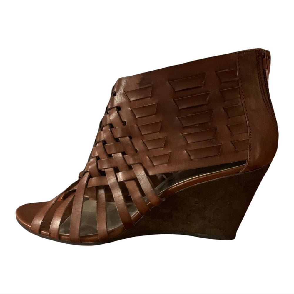 A.E Brown Wedge Sandals